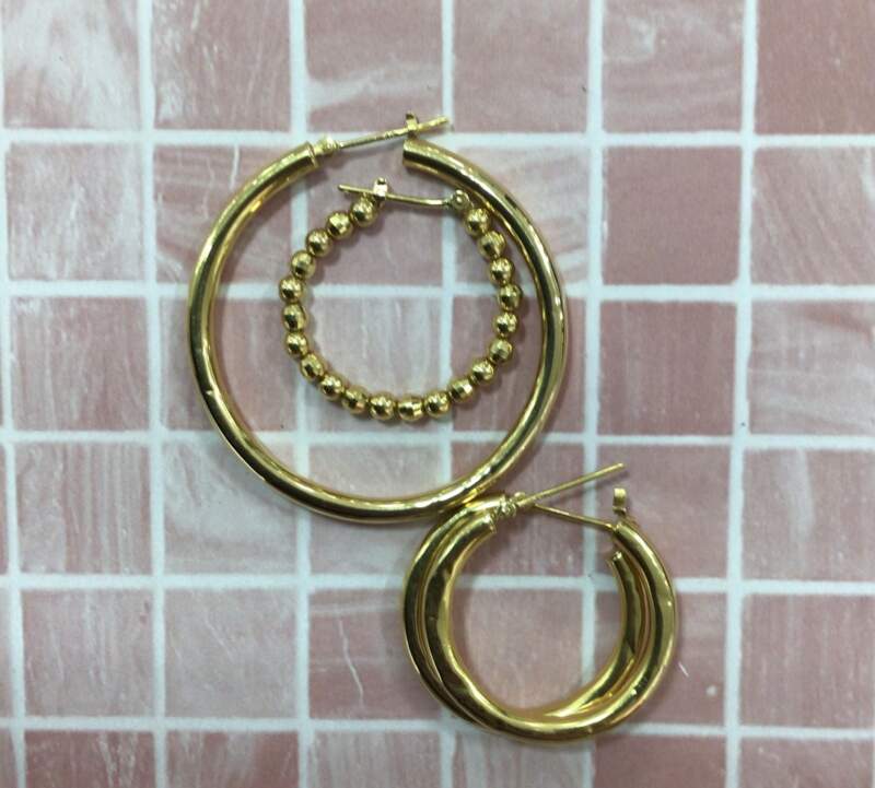K18 イエローゴールド ピアス お買取りしました