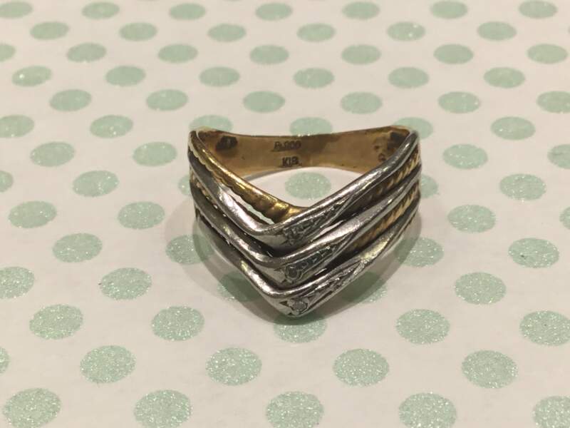 金18 プラチナ コンビ リング をお買取しました。