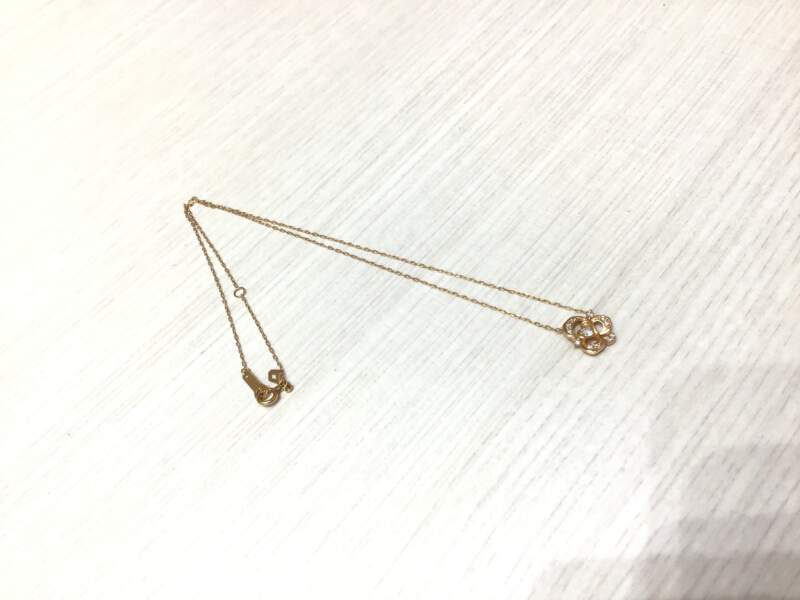 K18ダイヤプチネックレス買取りました。