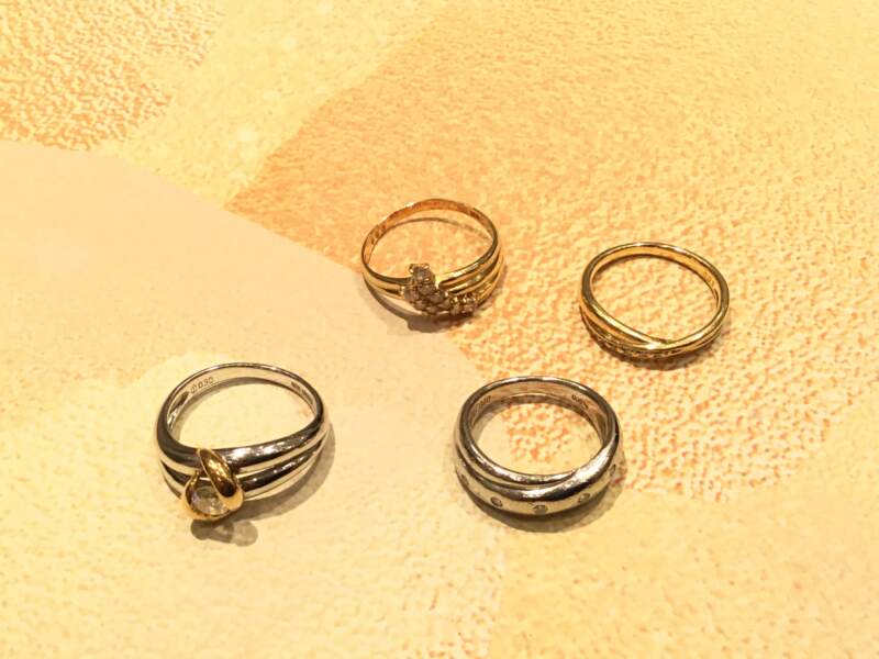 18金 プラチナ リング をお買取りしました