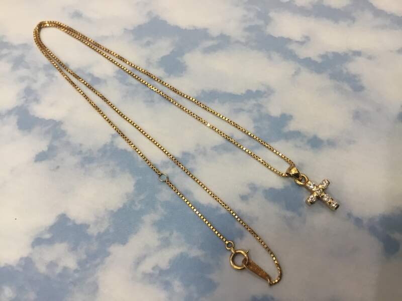 ダイヤモンド 18金 イエローゴールド ネックレス をお買取致しました。