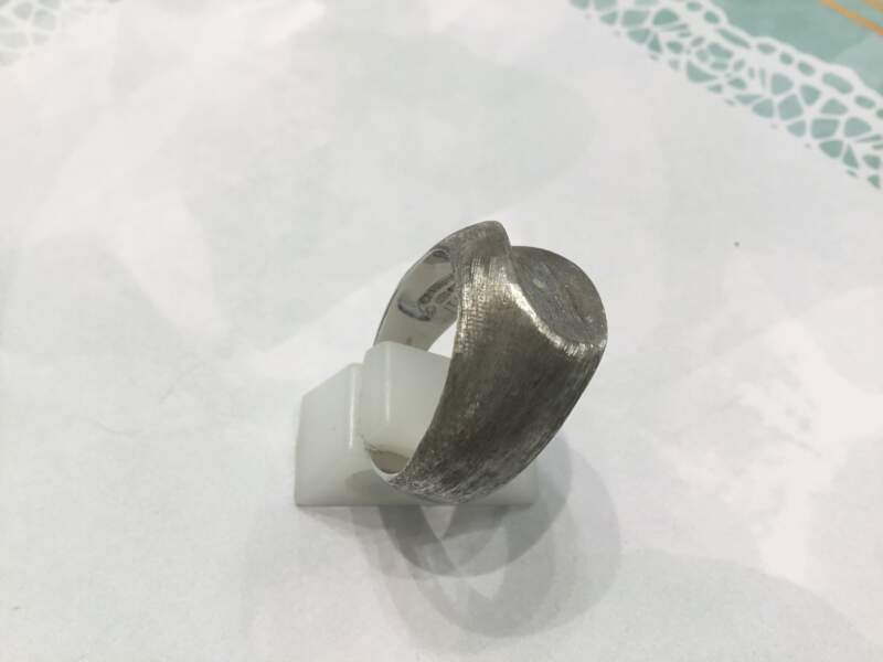 K18WG 地金リング をお買取しました。