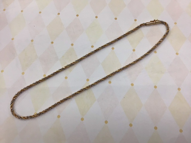 K18/PT850 ネックレスをお買取しました。