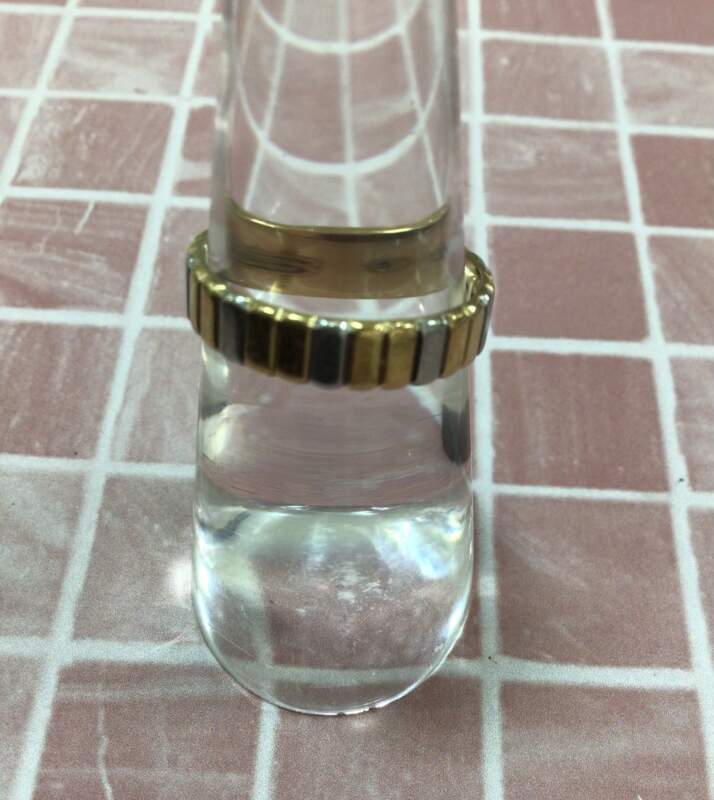 K18(YG)/Pt850 コンビリング お買取りしました