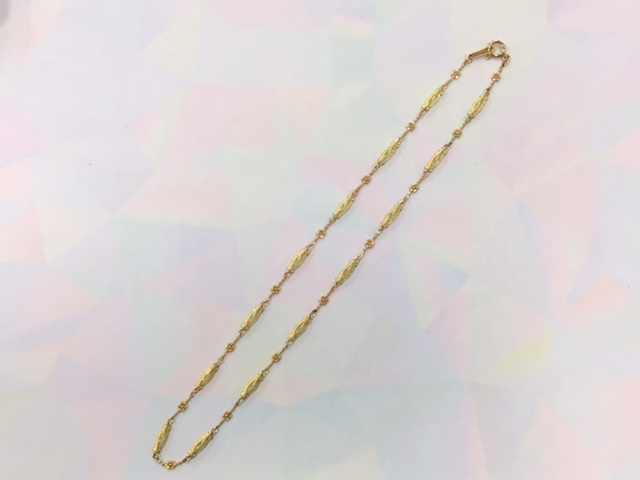 18金 ネックレスをお買取しました。