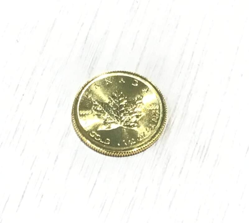 24K イエローゴールド メイプルリーフ1/10oz コイン をお買取しました。