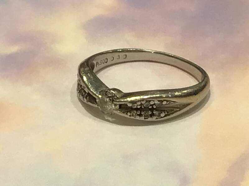ダイヤモンド 18金 プラチナ リング をお買取しました。