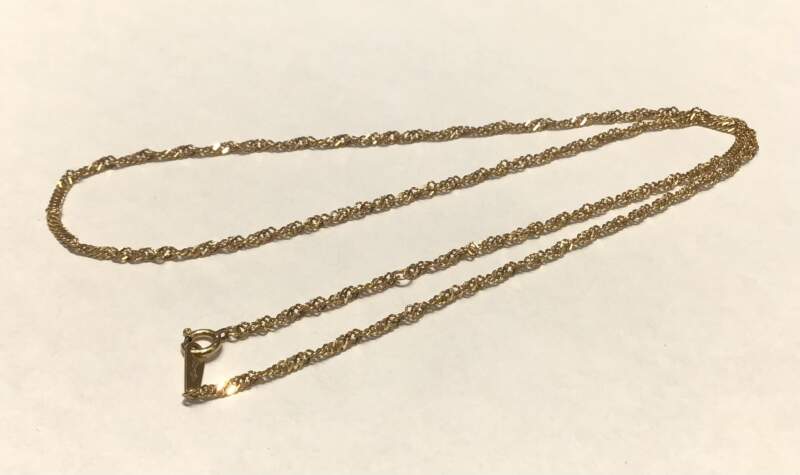 18金 イエローゴールド ネックレス をお買取しました。