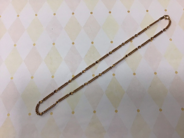 18金 ネックレスをお買取しました。