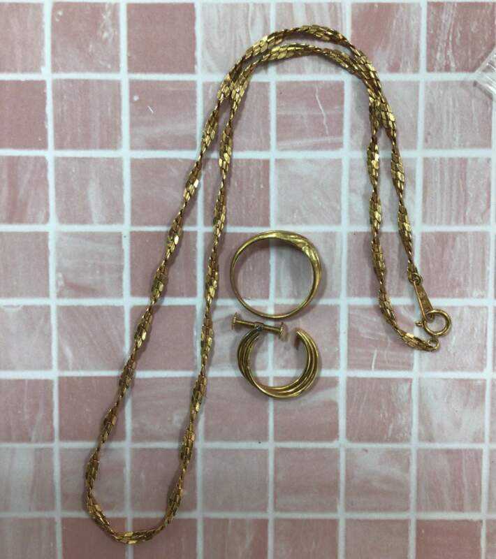 K18 イエローゴールド ネックレス リング お買取りしました