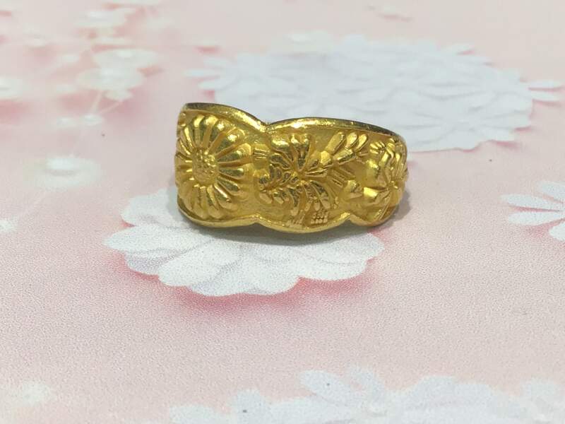 24金 イエローゴールド リング をお買取しました。
