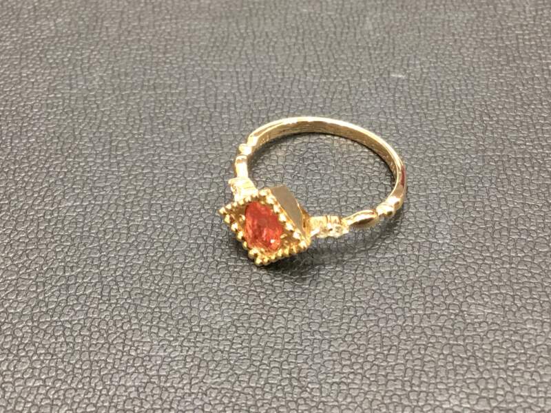 18金 パパラチア リング をお買取り致しました