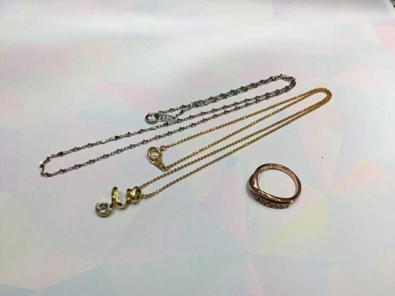 18金 プラチナ リング ネックレス お買取しました。