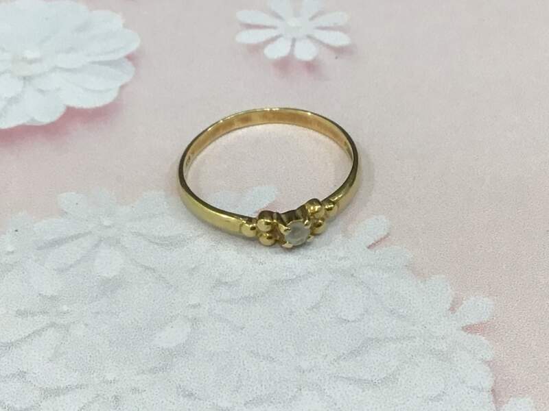 18金 イエローゴールド リング お買取りしました。