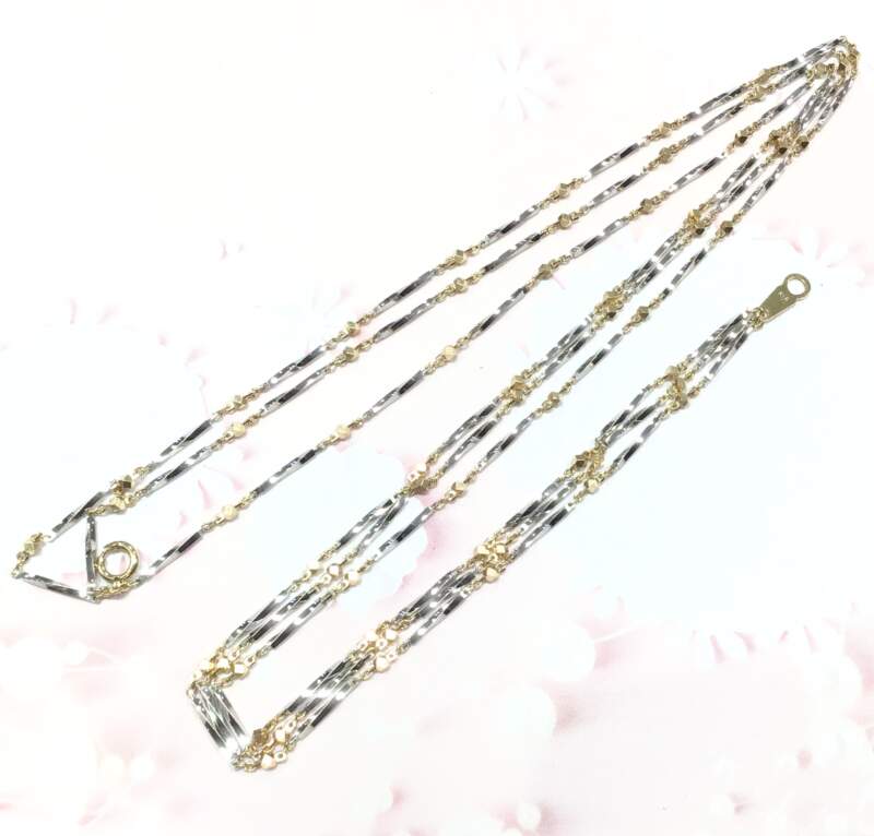 18金 プラチナ850 コンビ ネックレス お買取りしました