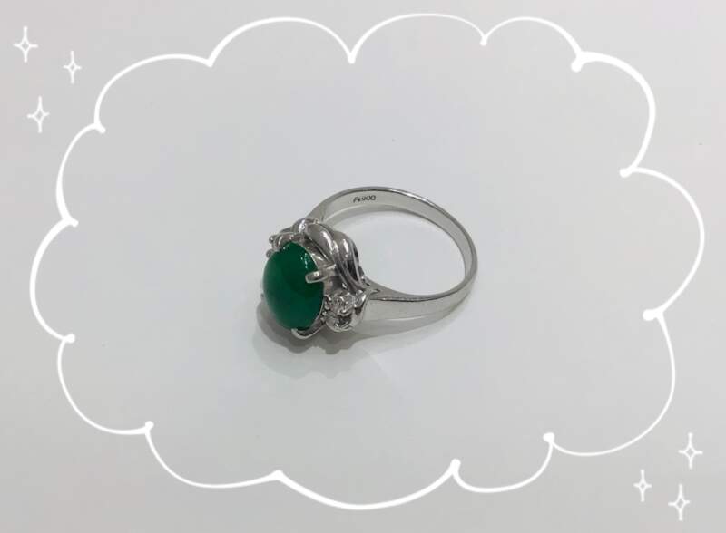 石付き プラチナ900 リング をお買取り致しました。