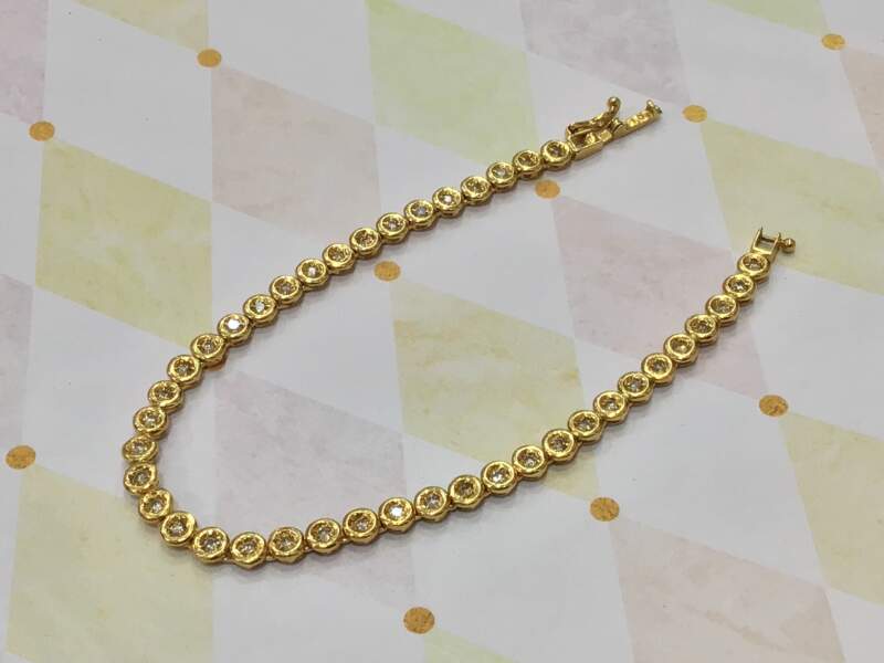 18金 ダイヤモンド ブレスレット お買取しました。
