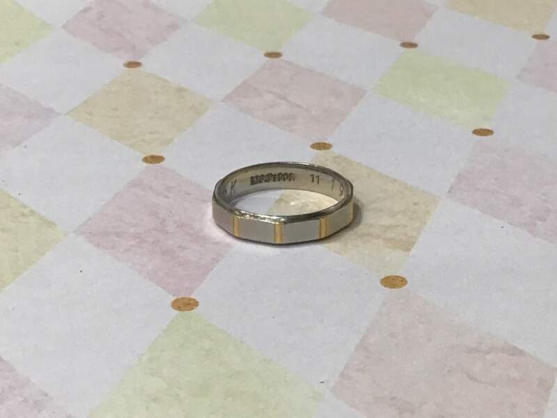 プラチナ 18金 コンビ リング をお買取しました。