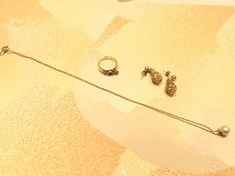 18金 パール ネックレス リング ピアス をお買い取りしました