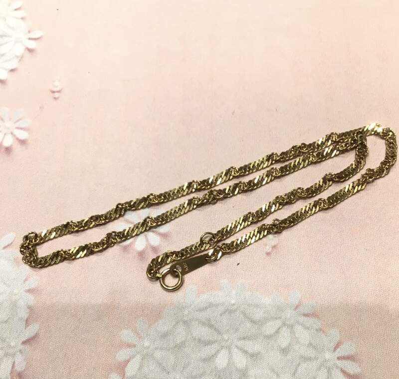 18金ネックレスをお買取しました。
