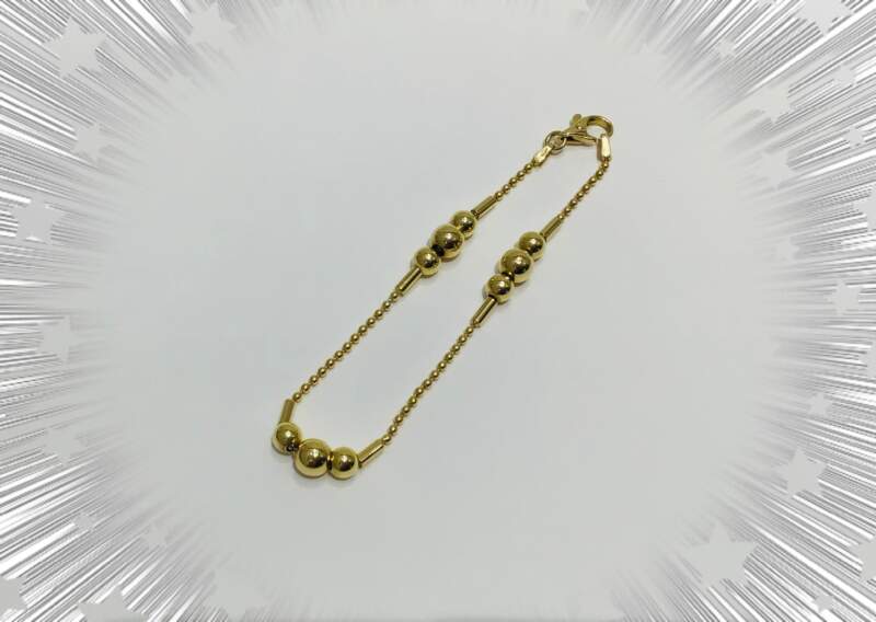 18金 デザインブレスレット をお買取り致しました。