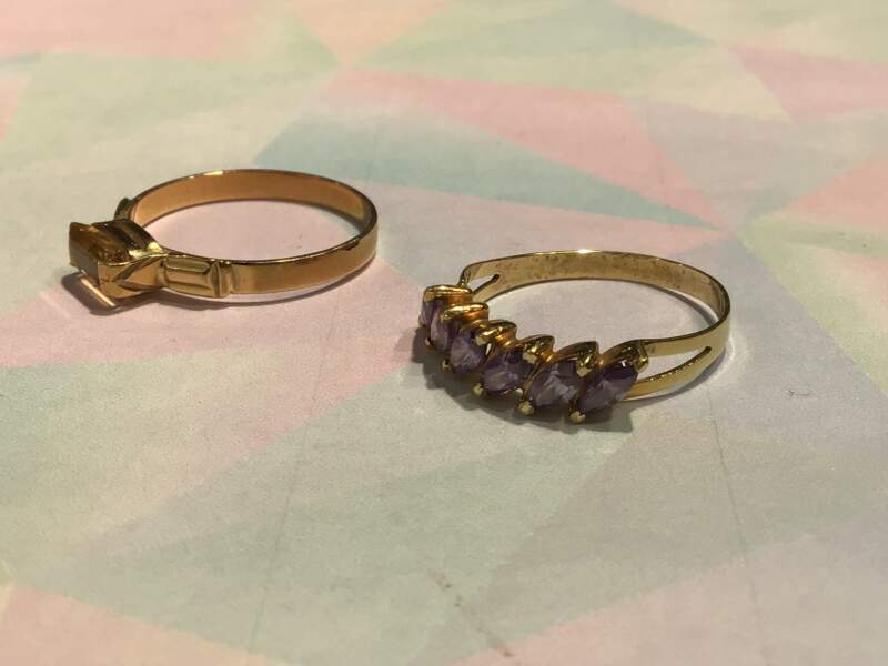 🪴18金 色石付きリング をお買取りしました。🪴