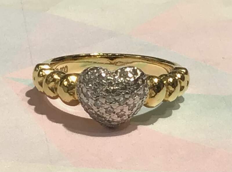 🍂18金 プラチナ コンビ リング をお買取りしました。🍂