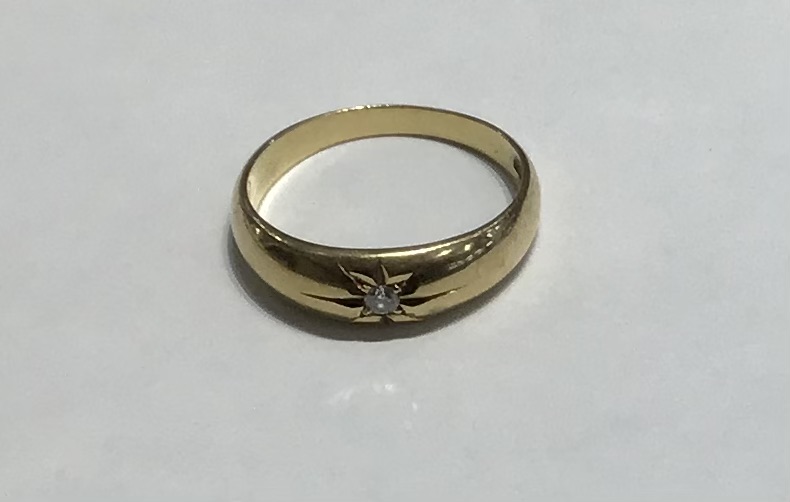 18金 ダイヤモンド リング をお買取しました。