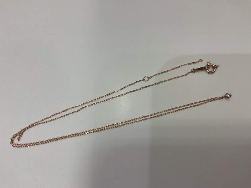 10金 ピンクゴールド ネックレス をお買取しました。