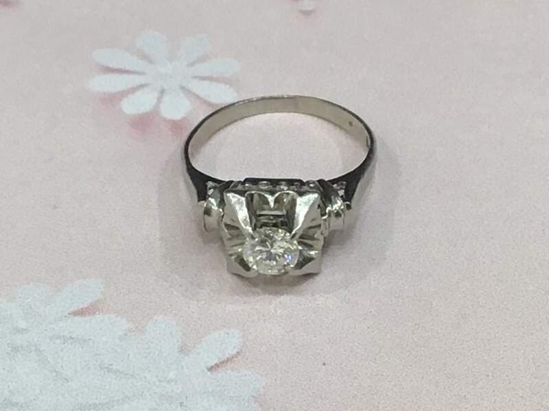 プラチナ ダイヤモンド リング お買取しました。