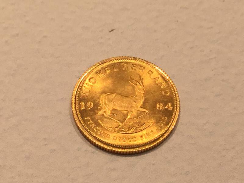 22金 クルーガーランド1/10オンス コイン をお買取りしました