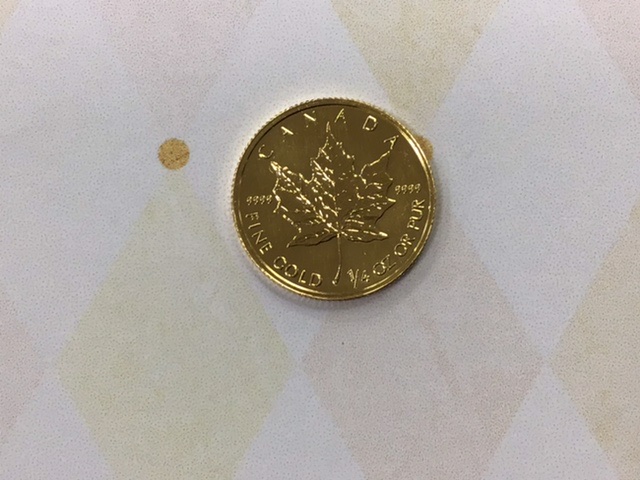 24金　メイプルリーフコインをお買取しました。