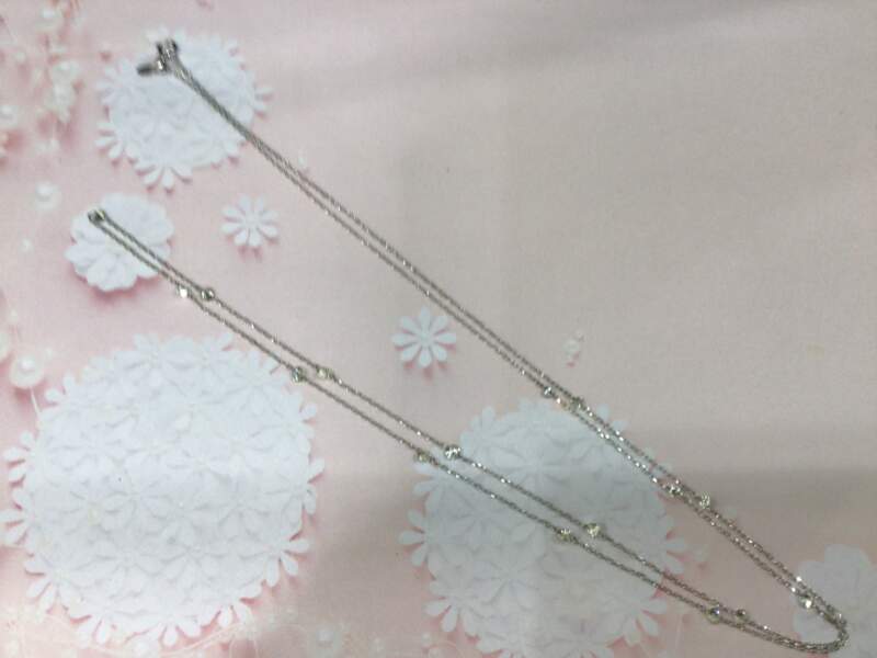 プラチナ ダイヤモンド プチネックレス 買取しました。