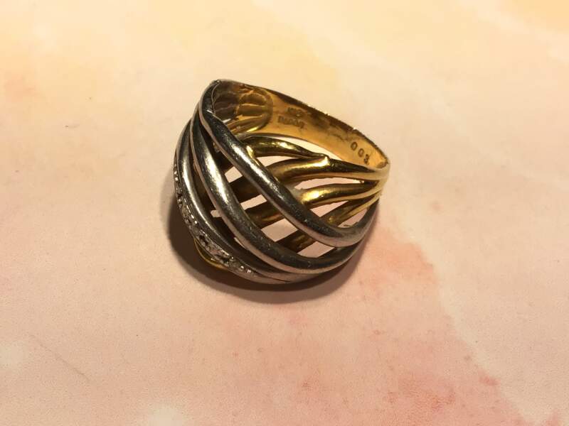 ✨ダイヤモンド PT900/18金 コンビリング をお買取りしました✨