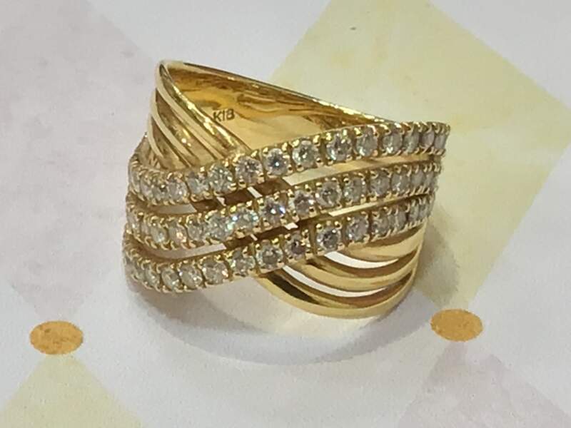 18金 ダイヤモンド リング お買取しました。