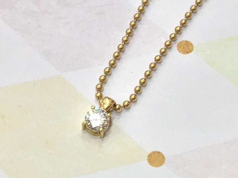 18金 ダイヤモンド ネックレス お買取しました。