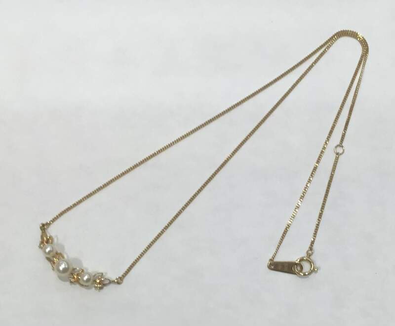 真珠 18金 イエローゴールド ネックレス をお買取しました。