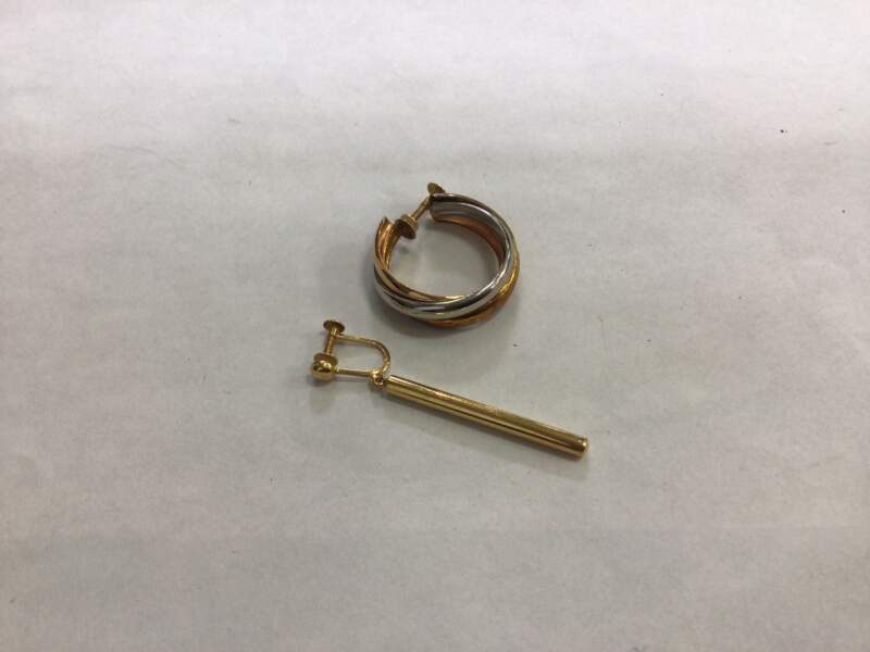 18金 プラチナ イヤリングお買取しました