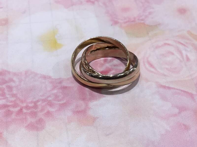 K18 カルティエ3連リング💍