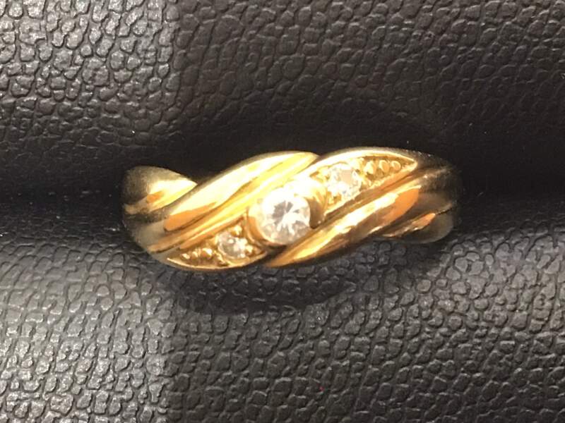 K18金 透明石リング お買い取り致しました