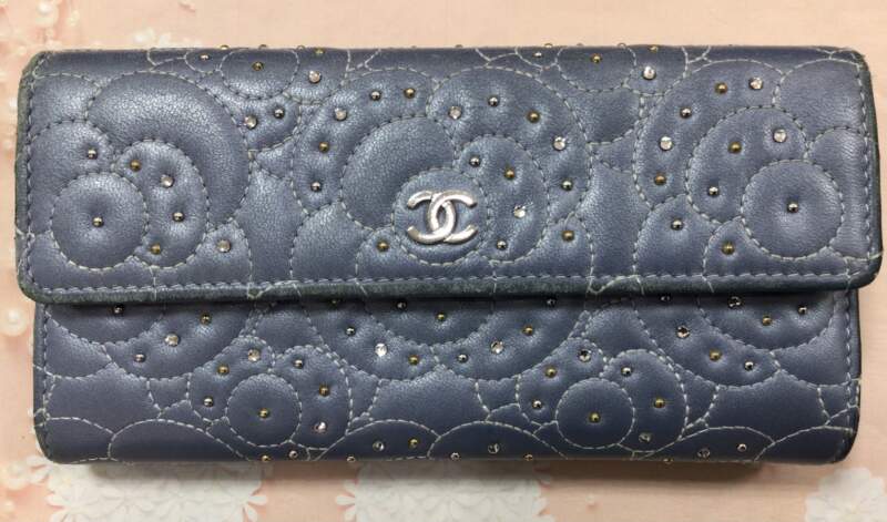 CHANEL カメリア　長財布　お買取りしました