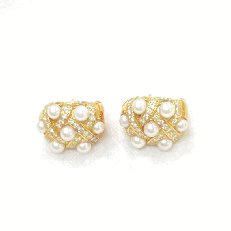 K 18 パール ピアス 高価買取中。