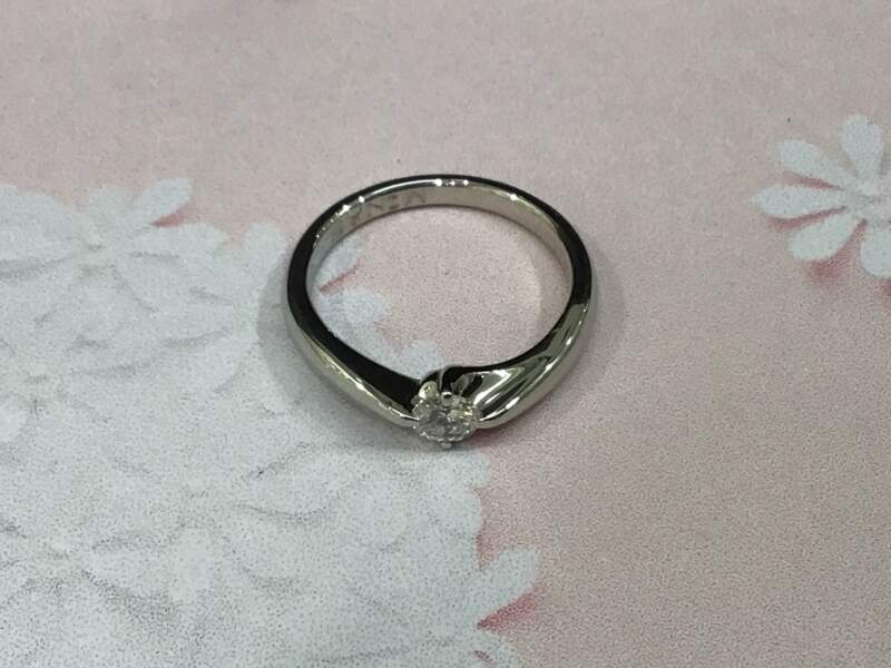 プラチナ ダイヤモンド リング お買取しました。