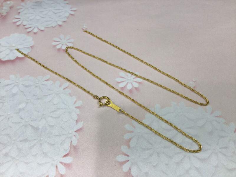 18金 イエローゴールド ネックレス 買取しました。