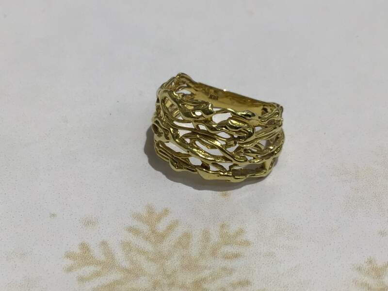 18金 イエローゴールド リング をお買取しました。