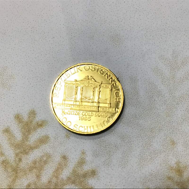 24金 ウイーンコイン 1/10oz をお買取しました。