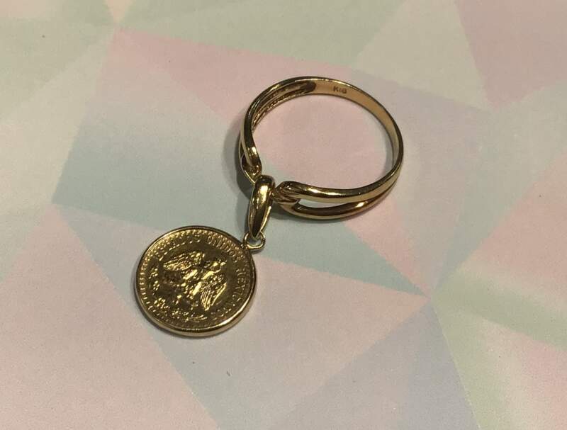 🌿18金 コイン リング をお買取りしました。🌿