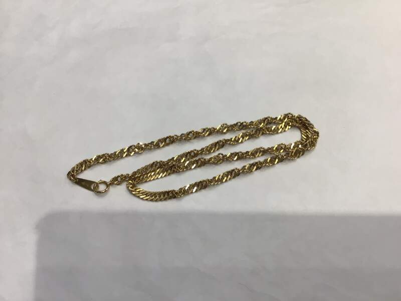 K18金ネックレスを お買取りしました。