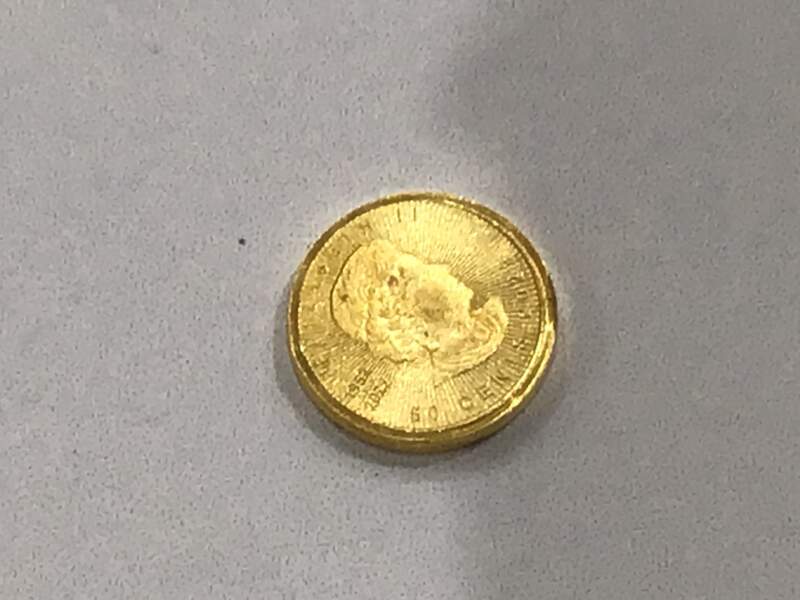 純金のコインをお買取させて頂きました。