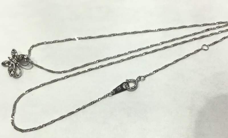 K14 ホワイトゴールド プチネックレス お買取りしました。